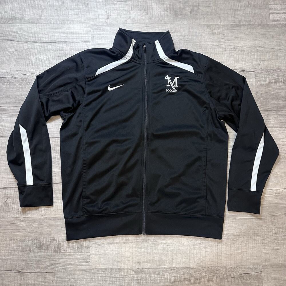 Nike Overtime Track Jacket Mens 598443-012 Black Size Large Millersville Soccer